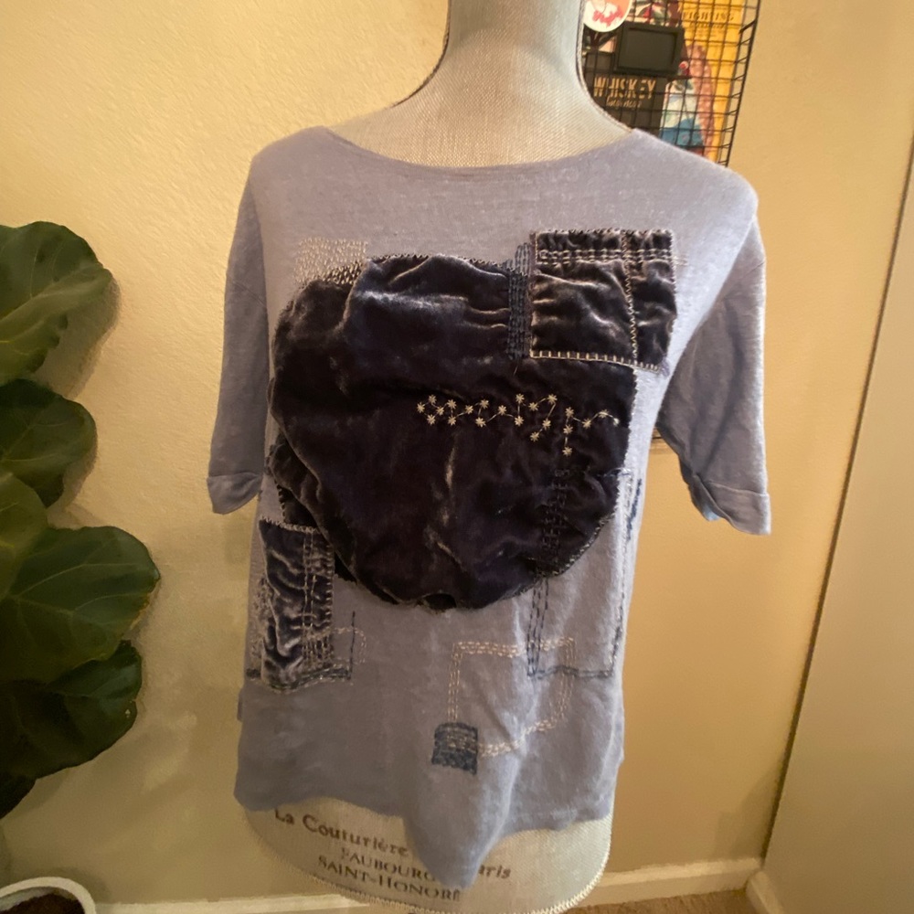 anthro short sleeve shirt